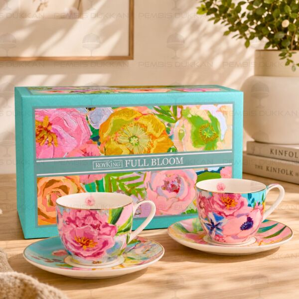 Full Bloom 2 Kişilik Kahve Fincan Takımı 034