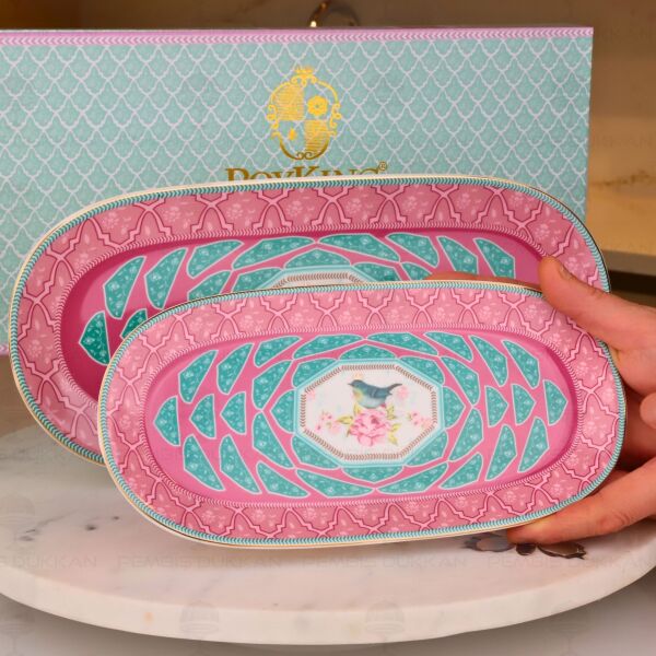 Qush 2'li Kayık Set Pembe
