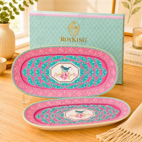 Qush 2li Kayık Set Pembe