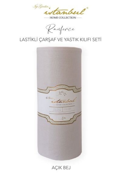 Ranforce Fitted Çarşaf Set 120 X 200cm - Açık Bej