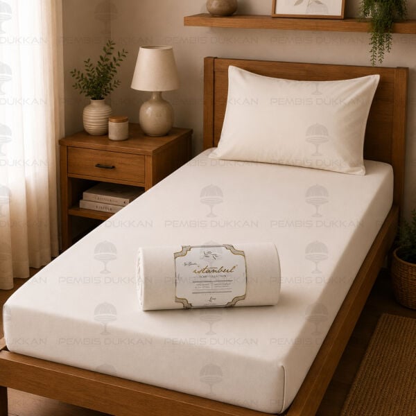 Ranforce Fitted Çarşaf Set 120 x 200cm Krem