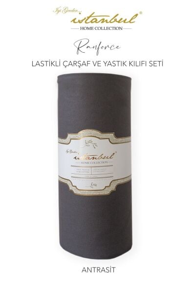 Ranforce Fitted Çarşaf Set 120 x 200 cm Antrasit