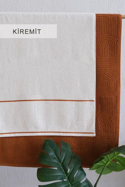 Babil Havlu Seti Kiremit (50x90-90x150 cm)