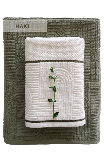 Babil Havlu Seti Haki (50x90-90x150 cm)