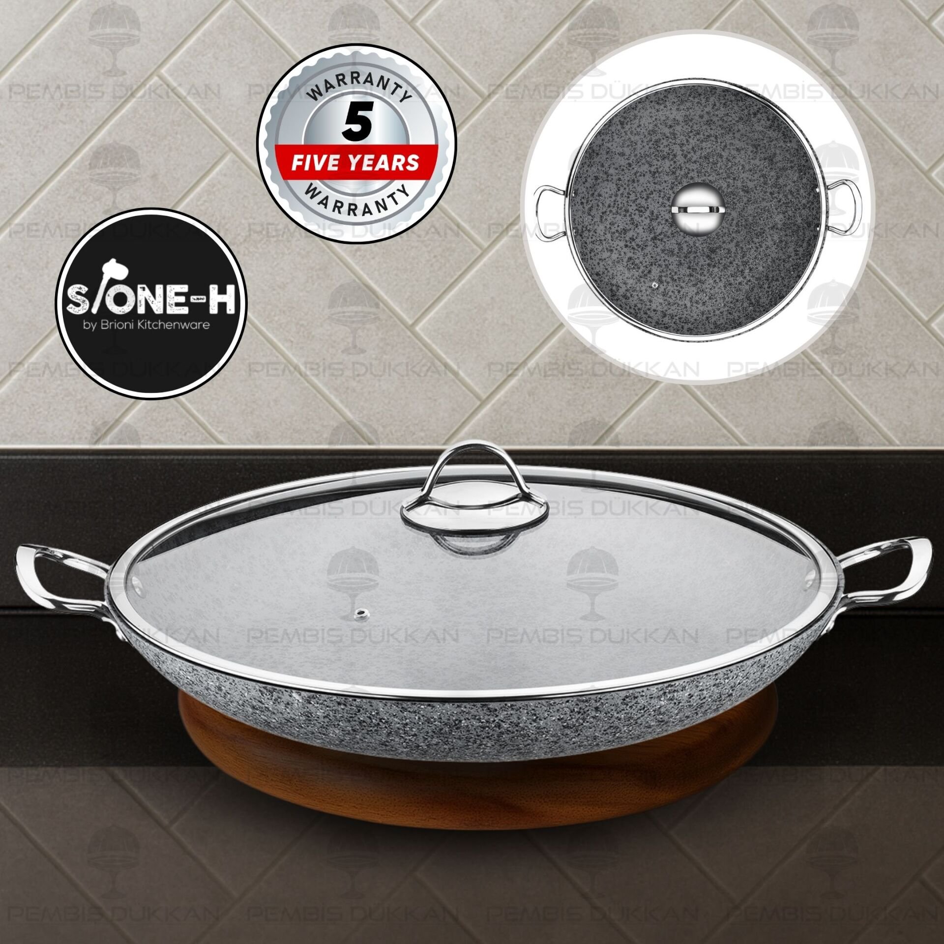 Brioni Stone-Age 38 Cm Şef Tenceresi
