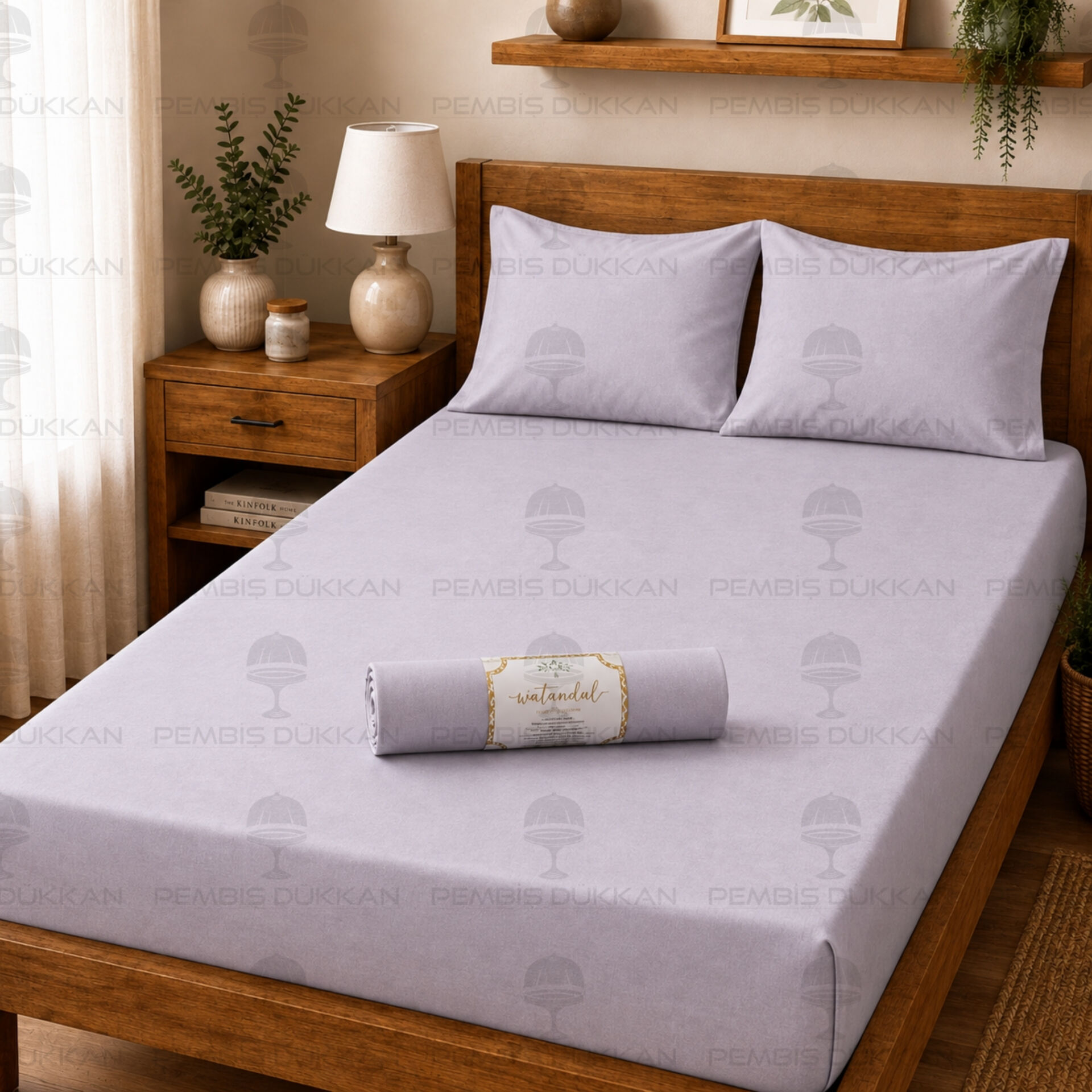 Ranforce Fitted Lastikli Çarşaf Set 200x200 Cm - Gri