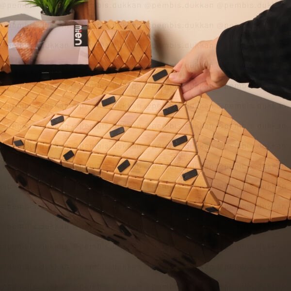 Bambu Baklava Dilim 45x70cm Banyo Yer Matı (1416)
