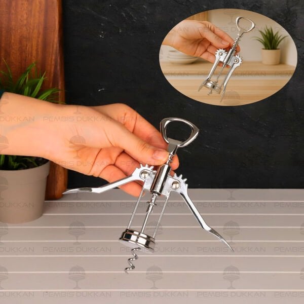 Metal Kelebek Tirbuşon (Ivı-Tb104)