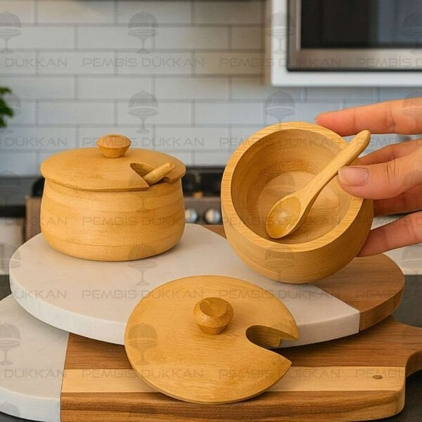 2li Bambu Melia Baharatlık & Reçellik Set (7b184-Thn75652)