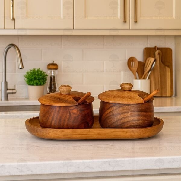 2li Akasya Melia Baharatlık & Reçellik Set (7b135-7b109)