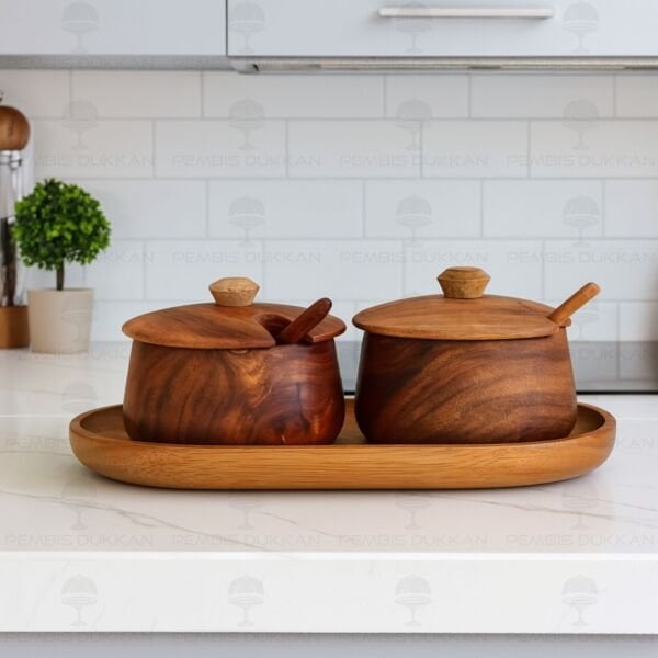 2li Akasya Melia Baharatlık & Reçellik Set (7b135-7b109)