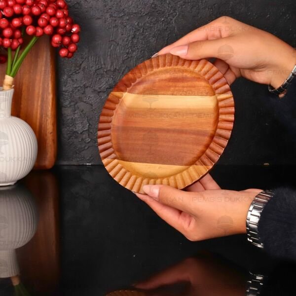 Akasya Tırtıklı Yuvarlak 17cm Kahvaltılık Kase & Tatlı Servis (7b208)