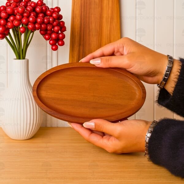 Akasya Oval Küçük 22.5cm Kayık Kahvaltılık Servis (7b214)