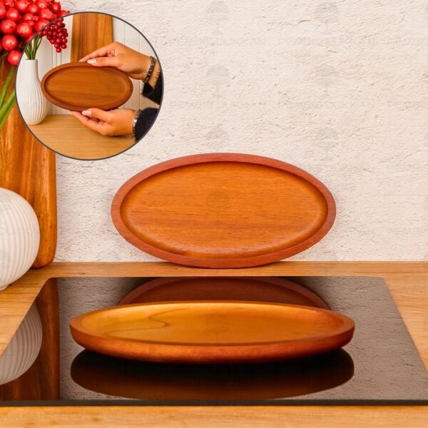 Akasya Oval Küçük 22.5cm Kayık Kahvaltılık Servis (7b214)