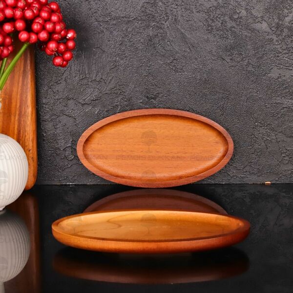 Akasya Oval Küçük 22.5cm Kayık Kahvaltılık Servis (7b214)
