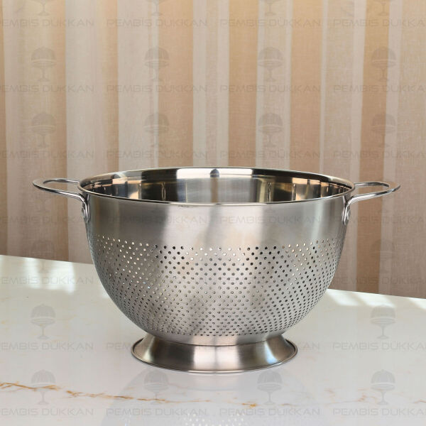 Gastro 26 cm Ayaklı 18/10 Paslanmaz Çelik Süzgeç (Cha-04)