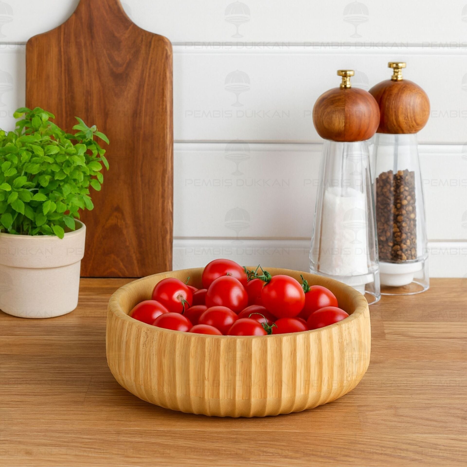 Bambu Leny Orta Mısır - Cips & Salata Servis, Kase (7b02)