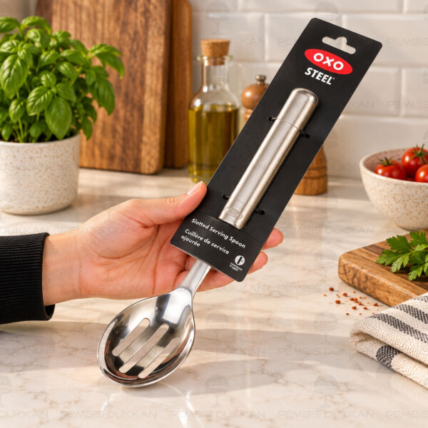 OXO Steel Delikli Kaşık Paslanmaz Çelik