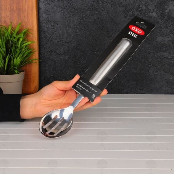 OXO Steel Delikli Kaşık Paslanmaz Çelik