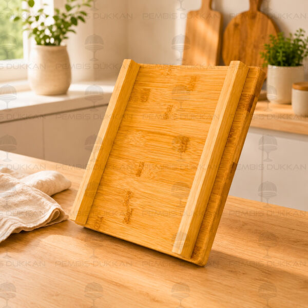 Bambu 26cm Kare Peynir Tabağı & Sunum Stand (8b71)