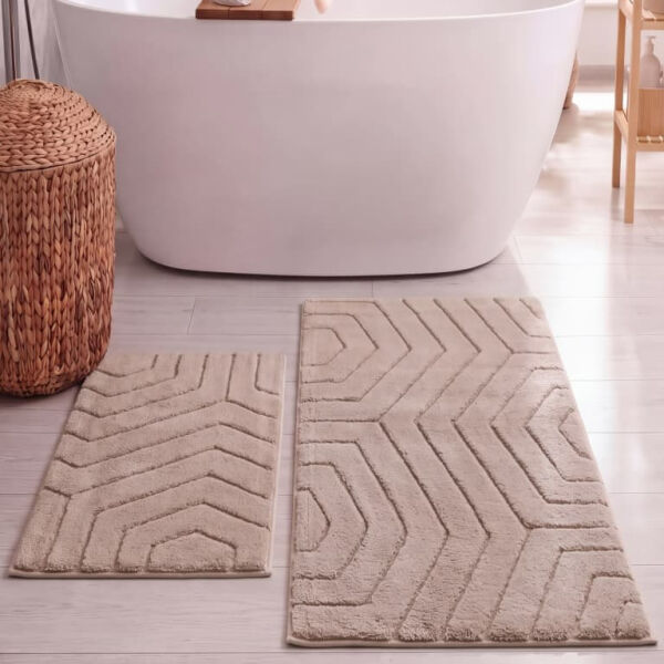 HCW Plaid Paspas Seti Bej 40x60-60x100 cm