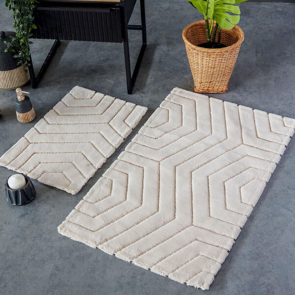 HCW Plaid Paspas Seti Bej 40x60-60x100 cm