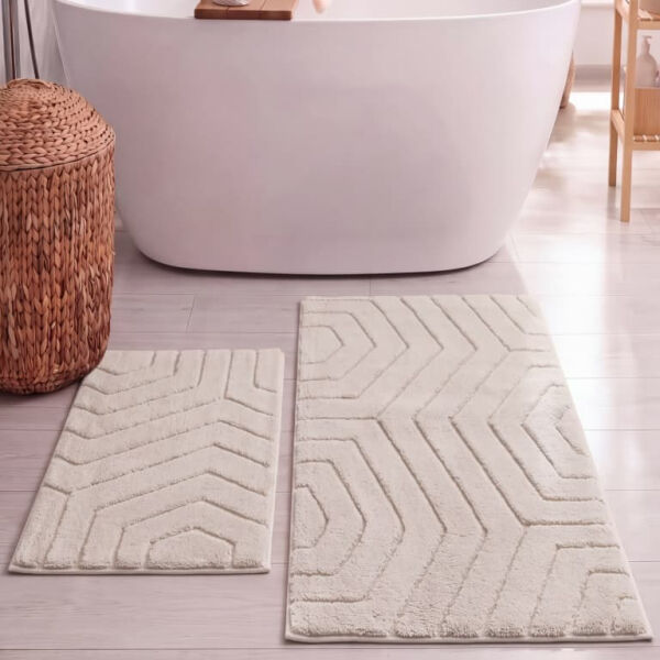 HCW Plaid Paspas Seti Ekru 40x60-60x100 cm