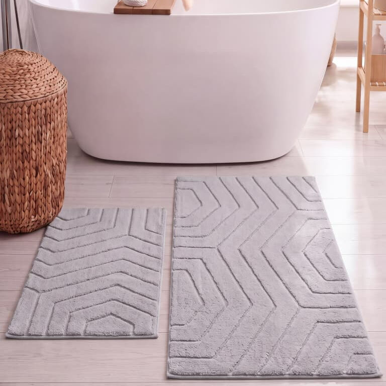 HCW Plaid Paspas Seti Gri 40x60-60x100 cm