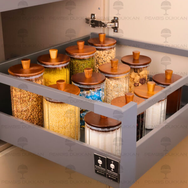 12li Çizgili Verona Erzak Kavanoz Set (0114-0115-0116)