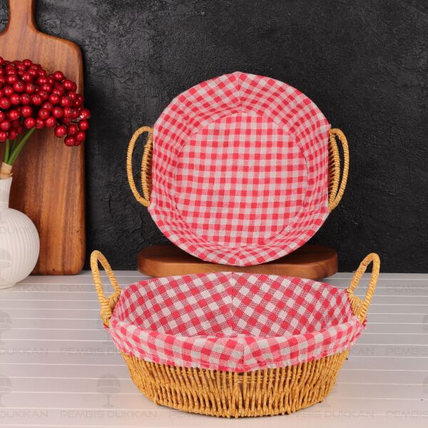 Yuvarlak Rattan Bezli Ekmeklik (9t10)