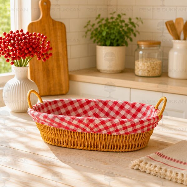 Oval Rattan Bezli Ekmeklik (9t11)