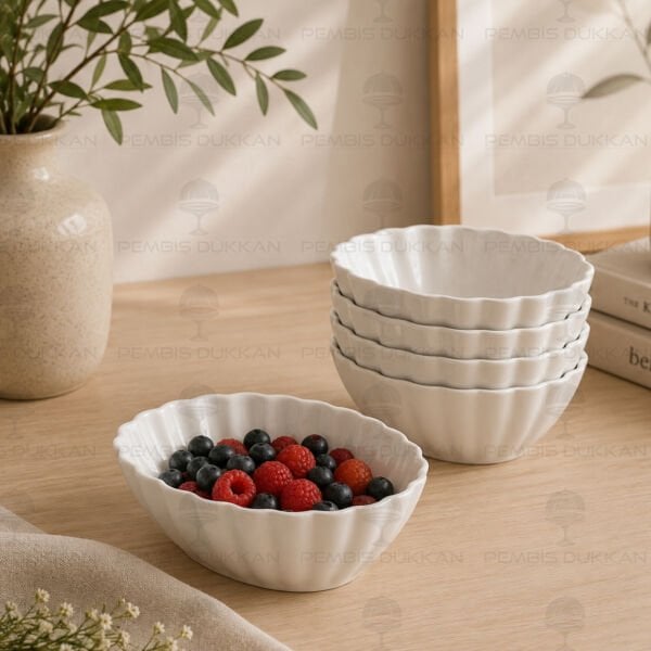 6lı Twist 15 cm Oval Derin Kase