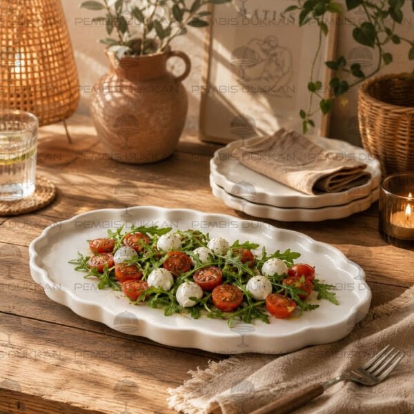 3'lü Twist 23 cm Oval Kayık Tabak