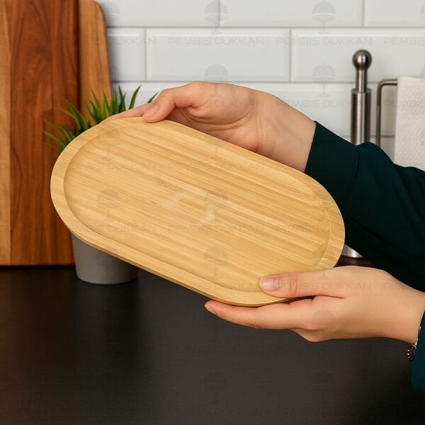 Bambu Oval Yağdanlık Altlığı (Thn75652)