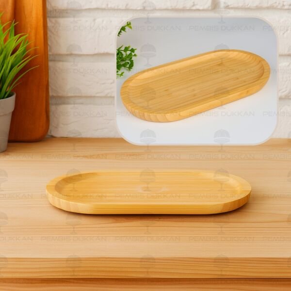 Bambu Oval Yağdanlık Altlığı (Thn75652)