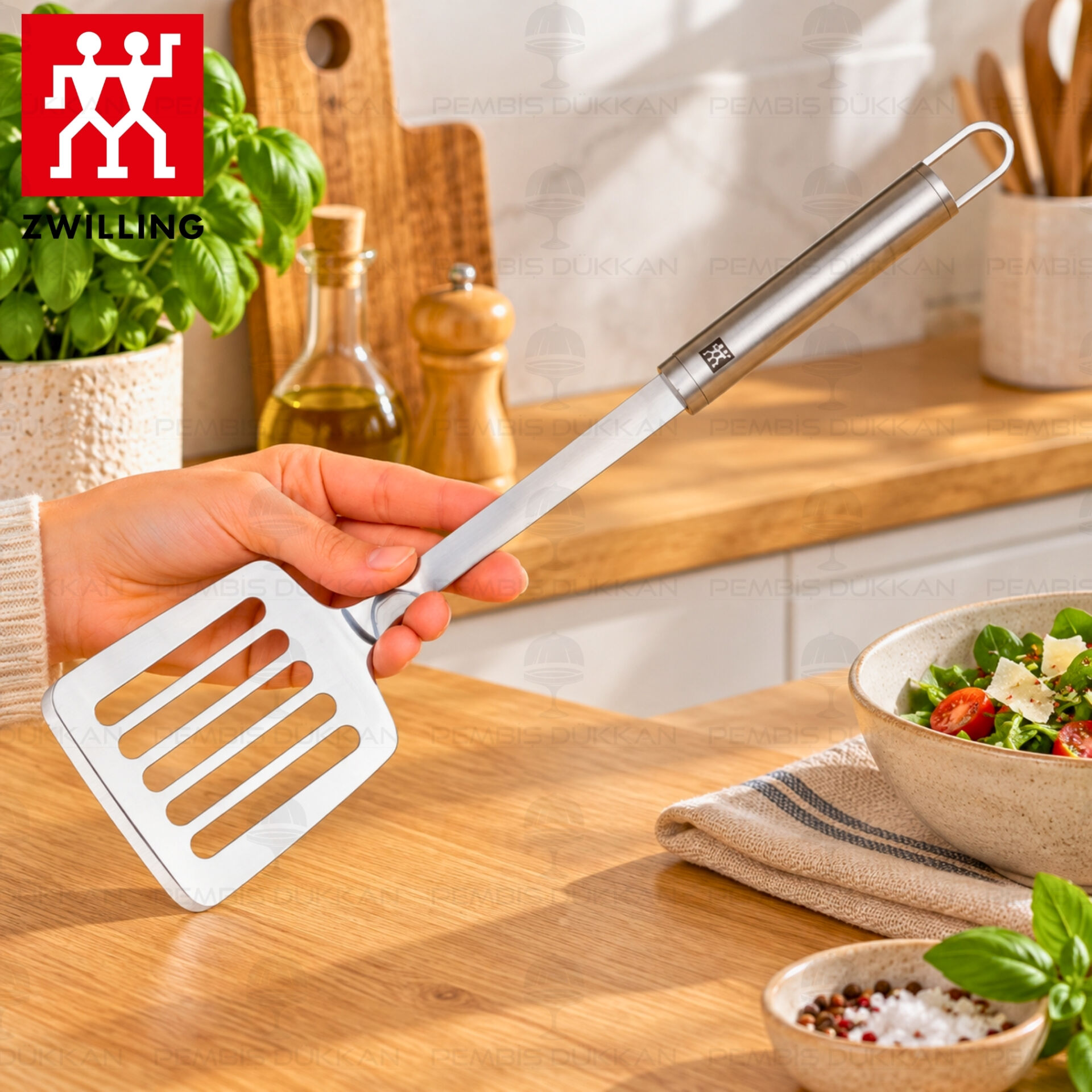 Zwilling Pro Kızartma Spatulası 18/10 Paslanmaz Çelik 35 cm