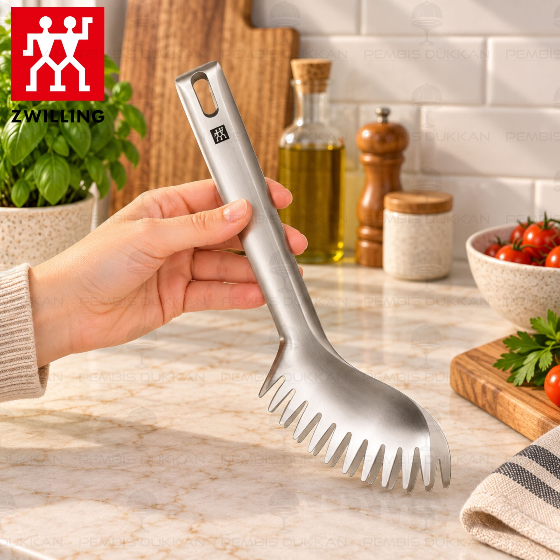 Zwilling Pro Makarna Maşası 18/10 Paslanmaz Çelik 24 cm 371600160