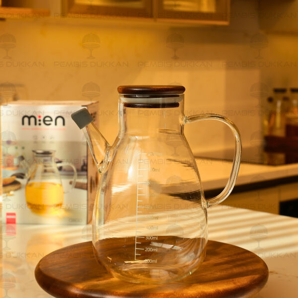 Tess Akasya Kapaklı 1000ml Yağdanlık (Gla020)