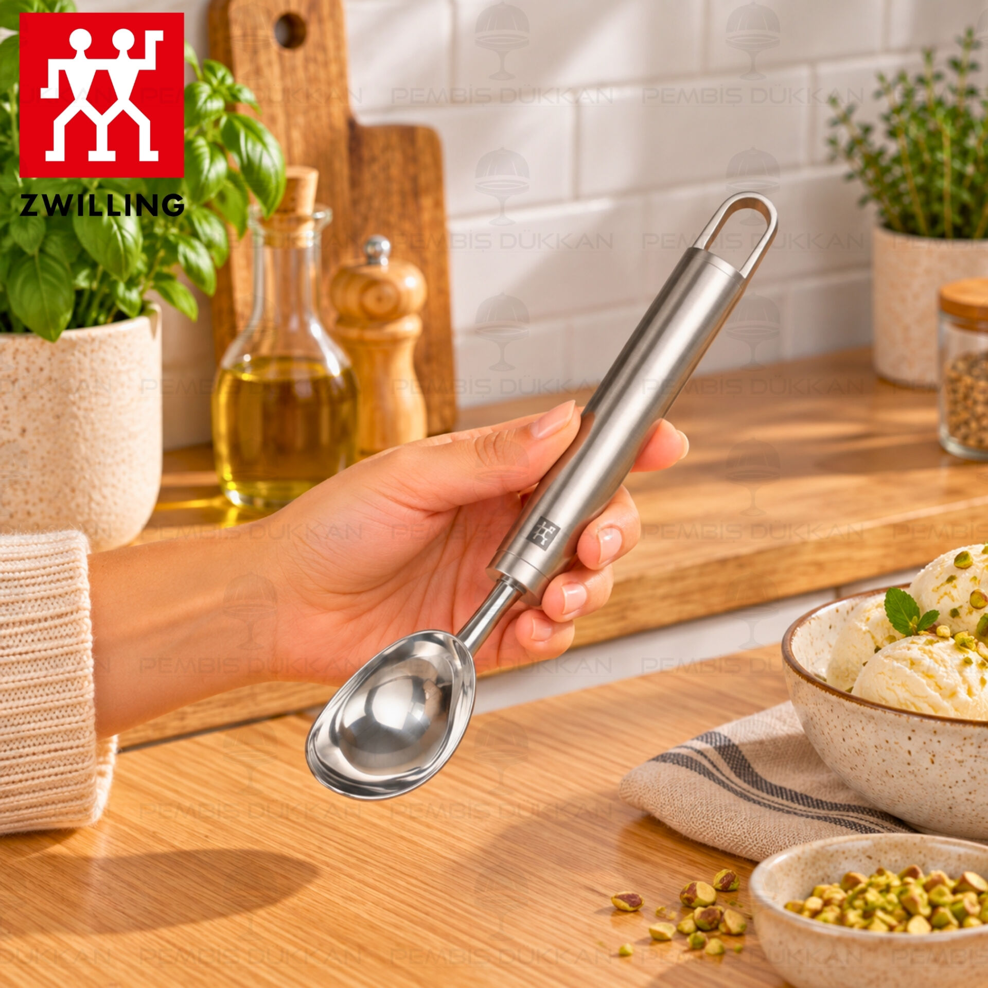 Zwilling Pro Dondurma Kaşığı 18/10 Paslanmaz Çelik 21 cm 1002516