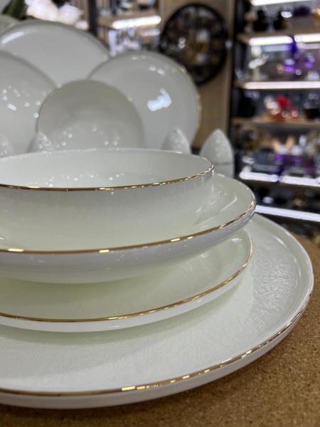 Wb 57 Parça Mislina Gold 12 Kişilik Desenli Yemek Takımı