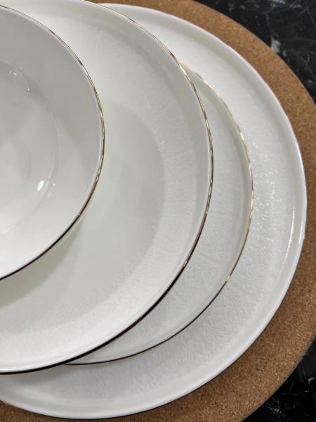 Wb 57 Parça Mislina Gold 12 Kişilik Desenli Yemek Takımı