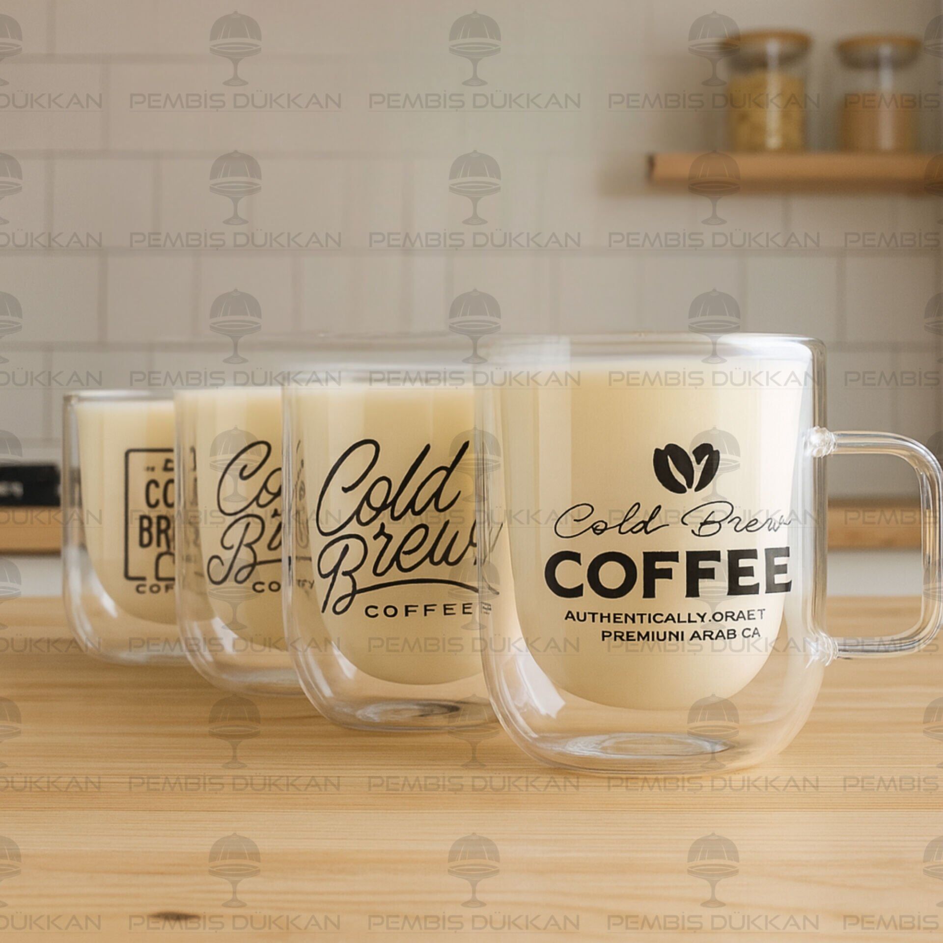 1 Adet Çift Cidarlı, Cold Brew Coffee Kupa 225ml (13781)