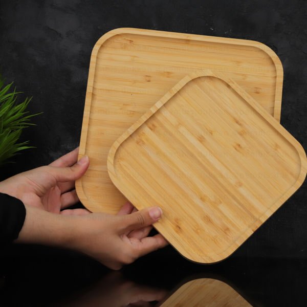 Bambu Kare 24.5cm Kahvaltı & Yemek Servis (612)