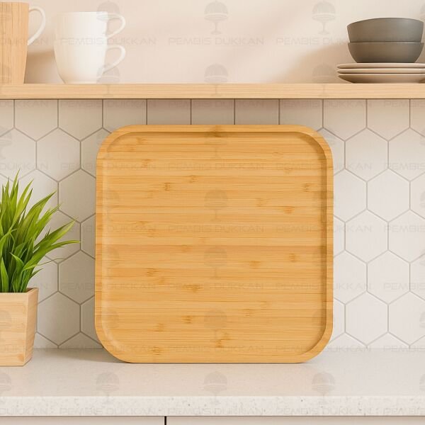 Bambu Kare 24.5cm Kahvaltı & Yemek Servis (612)