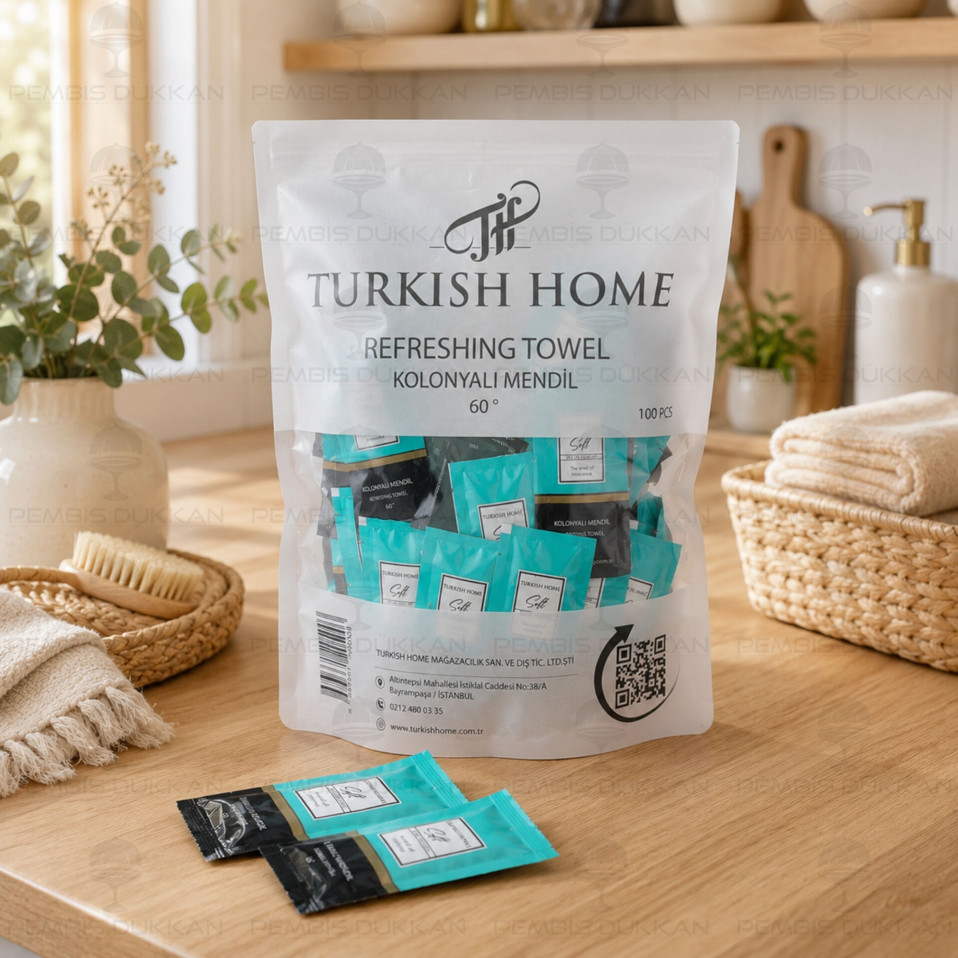 Turkısh Home 100lu Kolonyalı Mendil Soft