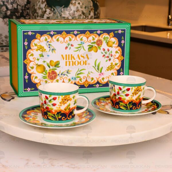 Capri Flora 2 Kişilik Kahve Fincan Takımı