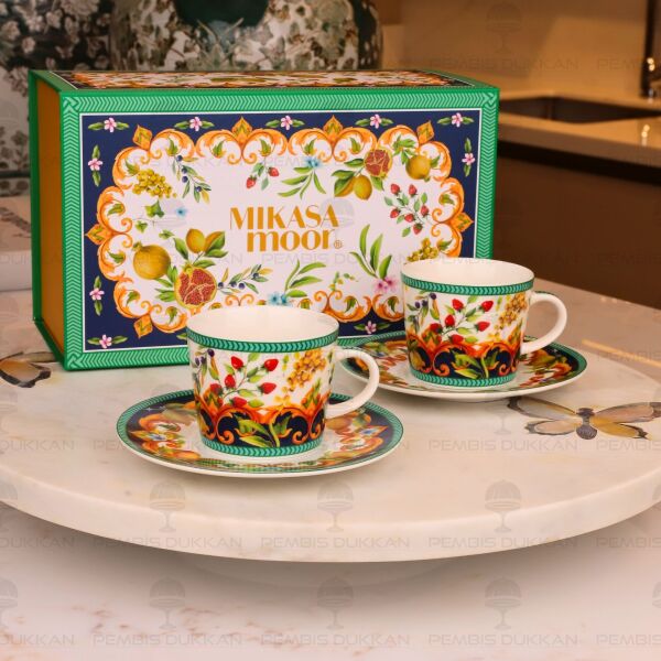 Capri Flora 2 Kişilik Kahve Fincan Takımı