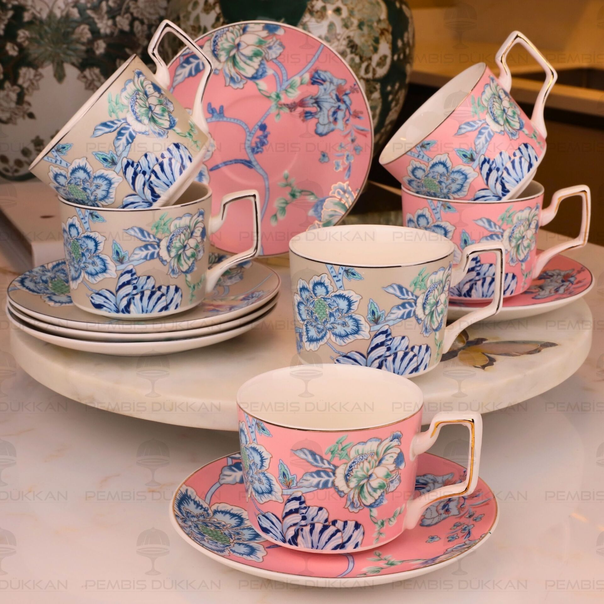 Bluem 6 Kişilik Çay Fincan Takımı