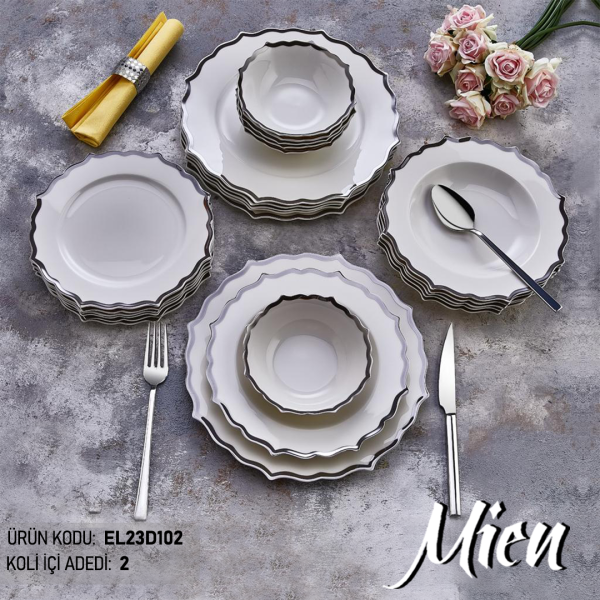 Eliza Silver 6 Kişilik 24 Parça Yemek Takımı (Elizabeth London)