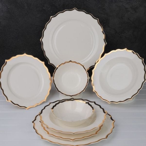 Eliza Gold 6 Kişilik 24 Parça Yemek Takımı (Elizabeth London)